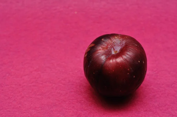 Ripe Plum Pink Background — Stock Photo, Image