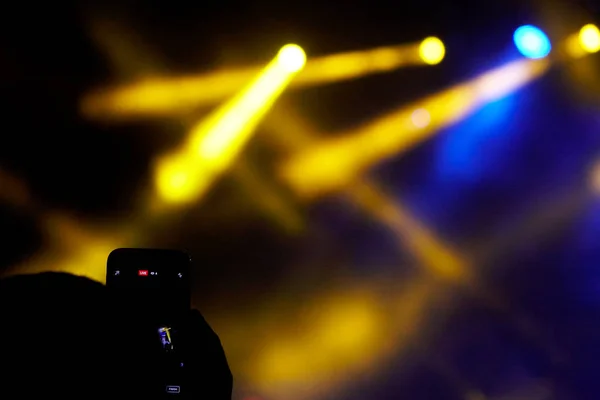 コンサート光のショー — ストック写真