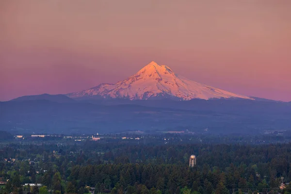 Última luz en Mount Hood desde Rocky Butte —  Fotos de Stock