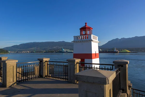 Brockton punt vuurtoren in Vancouver Bc — Stockfoto