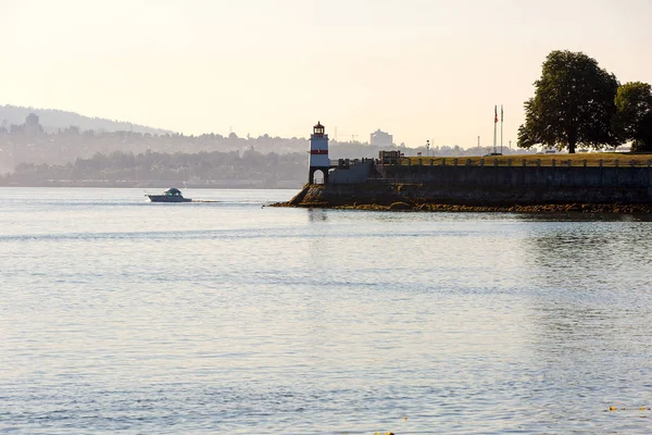 Brockton Point világítótorony at Stanley Park-félszigeten — Stock Fotó