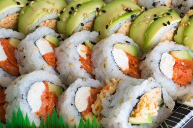 Japon suşi Roll Closeup makro