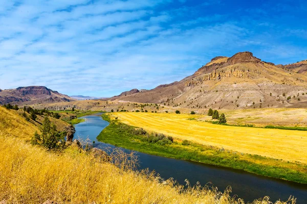 John Day River Vista panorâmica no centro de Oregon EUA América — Fotografia de Stock