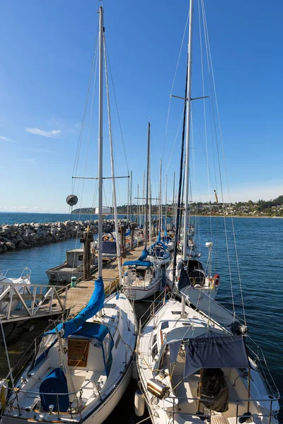 Marina at White Rock BC Canada — Stock Photo, Image