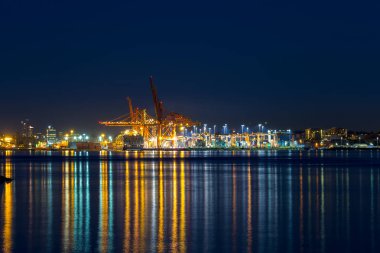 Vancouver Bc mavi saat Kanada liman