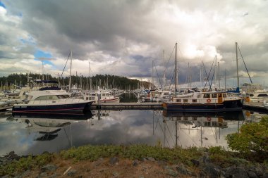 Washington eyaletinde Anacortes Marina tekne paket fişi