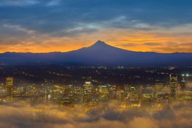 Sisli Portland şehir şehir merkezinde vasıl şafak Usa Amerika
