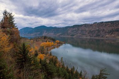 Ruthton nokta Hood River veya ABD sonbahar sezon sonbahar renk