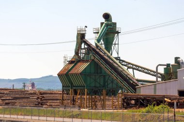 Rainier Oregon kereste fabrikası talaş makine ekipman