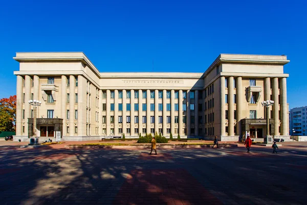 Μινσκ Λευκορωσία Σοβιετική Αρχιτεκτονική Θέση Για Παραστάσεις Κεντρική Βουλή Των — Φωτογραφία Αρχείου