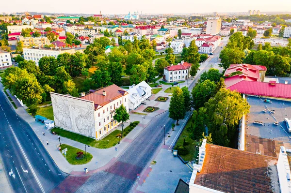 Grodno Fehéroroszország 2019 Június Grodnóban Orzeszkóról Elnevezett Gyönyörű Utca — Stock Fotó
