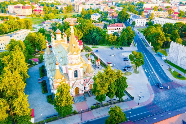 Grodno Λευκορωσία Ιουνίου 2019 Άποψη Του Καθεδρικού Ναού Της Αγίας — Φωτογραφία Αρχείου