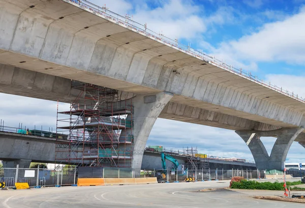 Vägen under återuppbyggnad — Stockfoto