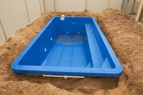 Piscina em construção . — Fotografia de Stock