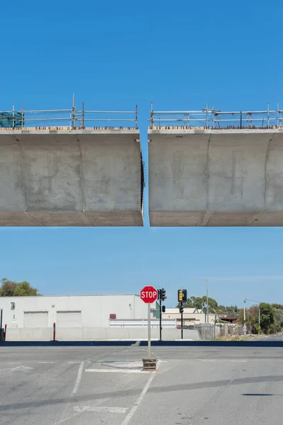 Straße wird saniert — Stockfoto