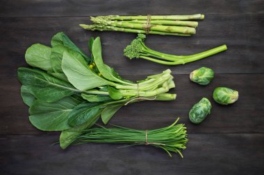 taze yeşil organik sebzeler