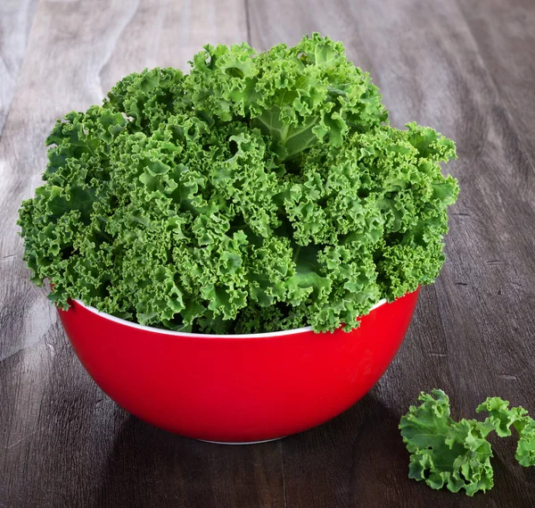 fresh green kale leaves