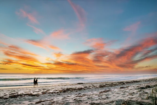 Seascape sunset over the sea — Stock Photo, Image