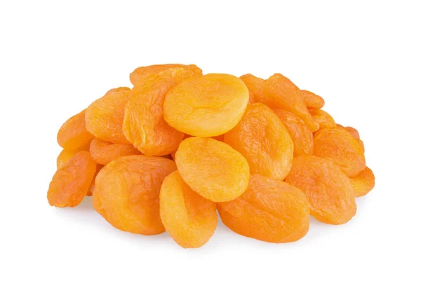 Dried pitted apricots  isolated — Stock Photo, Image