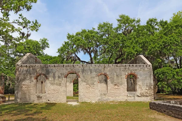 Ruinas de la Capilla de la Facilidad y cementerio cerca de Beaufort, C Sur Fotos De Stock