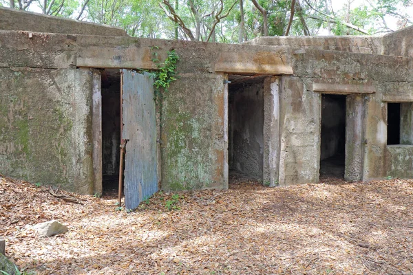 Concrete Ruins Gun Battery Fort Fremont Constructed Spanish American War — Stock Photo, Image