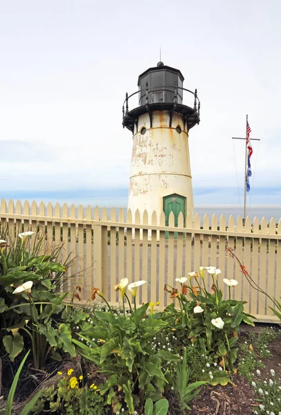 Ponto Montara Fog Signal Light Station Fora Califórnia Highway Com — Fotografia de Stock