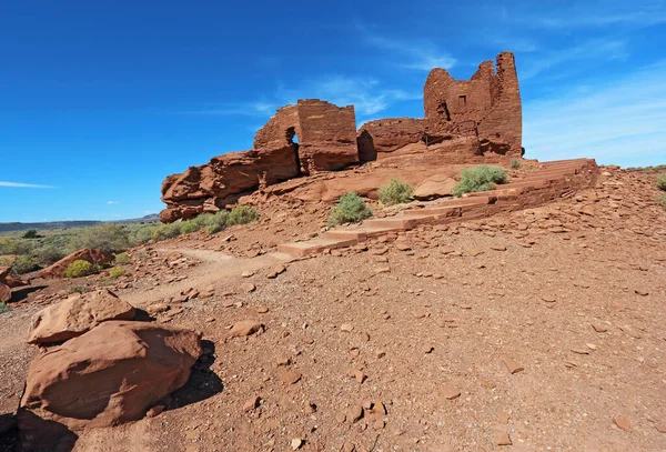 Ruínas Pueblo Wukoki Monumento Nacional Wupatki Norte Flagstaff Arizona — Fotografia de Stock