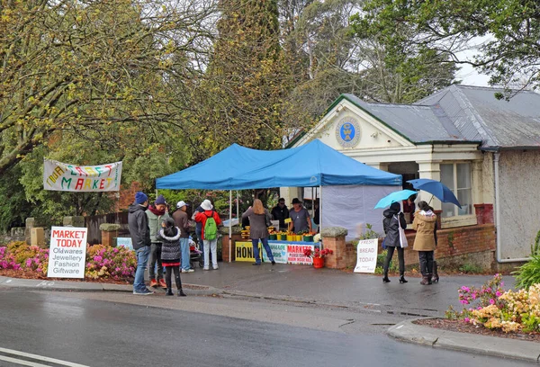 Leura Australia Septiembre 2015 Tiendas Mercado Artesanías Leura Mall Calle —  Fotos de Stock