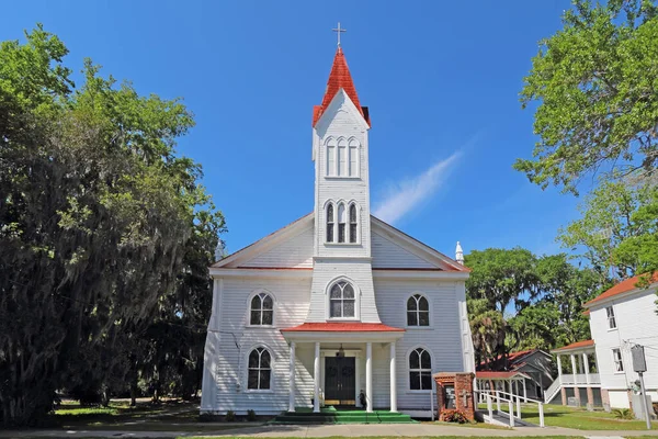 Beaufort South Carolina April 2017 Tabernacle Baptist Church Craven Street — стокове фото