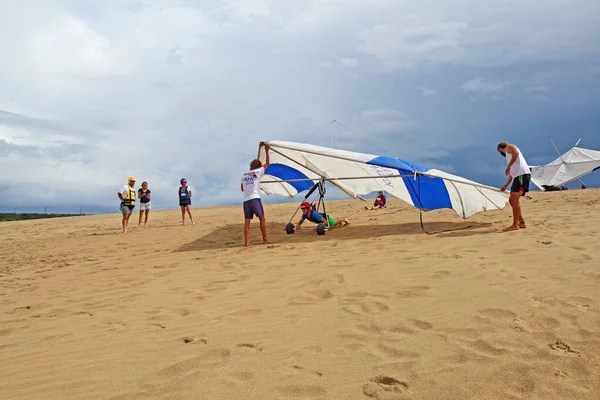 Nags Head North Carolina Ιουλιου 2013 Μαθητής Κάνει Έλεγχο Πτήσης — Φωτογραφία Αρχείου