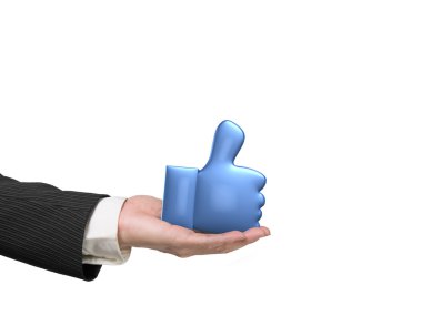 adam el holding ile 3D başparmak