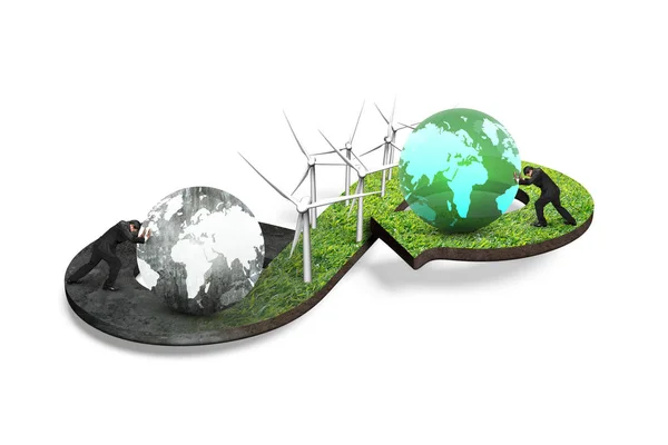 Green circular economy concept — Stock Photo, Image