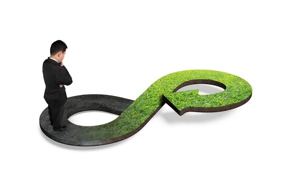 Green circular economy concept — Stock Photo, Image