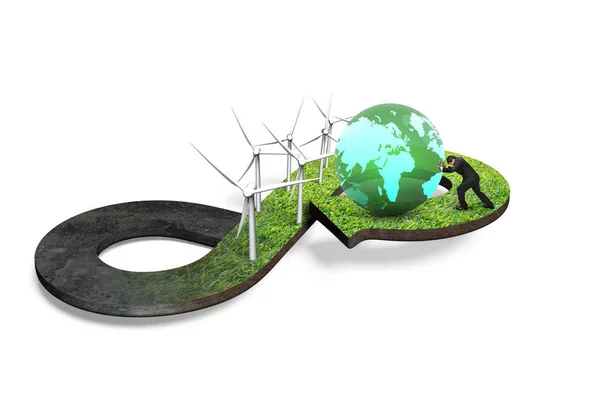 Green circular economy concept — Stock Photo, Image