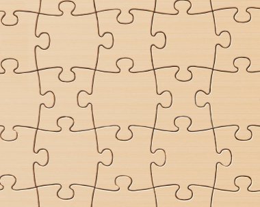 Ahşap bulmacalar duvar