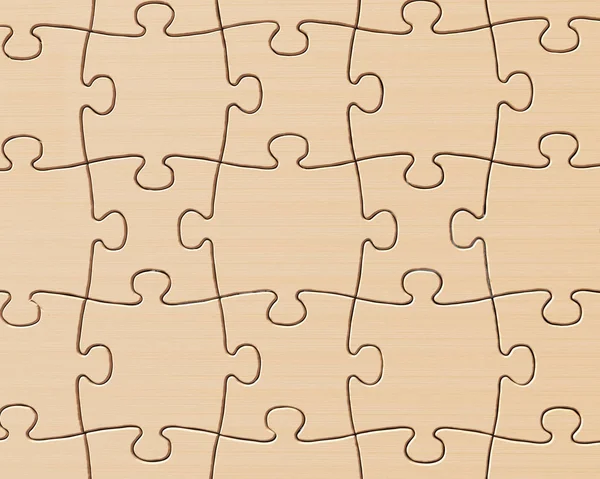 Parete puzzle in legno — Foto Stock