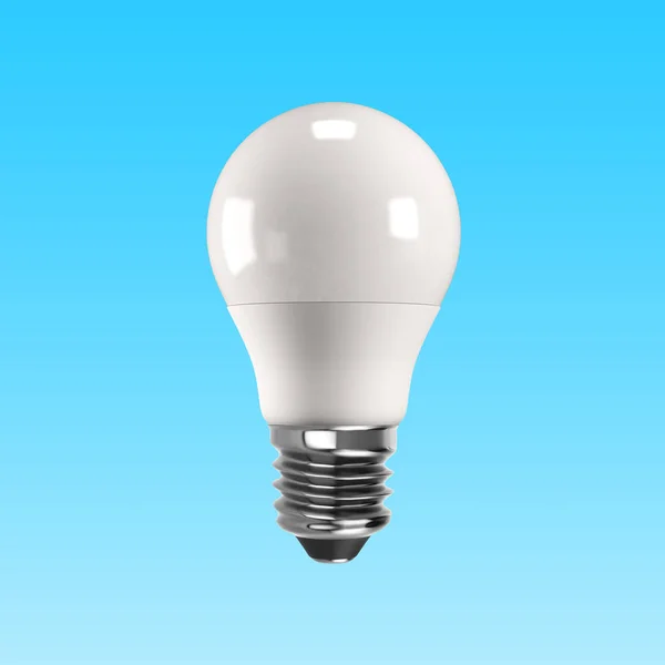 Lampu LED untuk konsep hemat energi, ilustrasi 3D . — Stok Foto