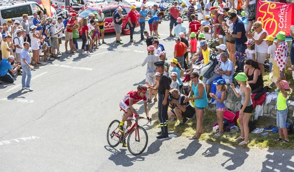 Cyklista Luis Angel Mate Mardones na Col du Glandon - Tour de — Stock fotografie