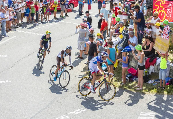 Grupo de ciclistas en Col du Glandon - Tour de France 2015 — Foto de Stock