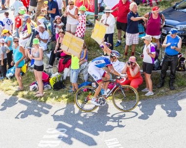 Bisikletçi Jeremy Roy Col du Glandon - Fransa Bisiklet Turu 2015 tarihinde