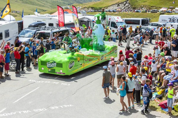 Teisseire Vehicle in Alps - Tour de France 2015 — Stock Photo, Image