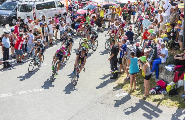 O Pelotão nas Montanhas - Tour de France 2015 — Fotografia de Stock