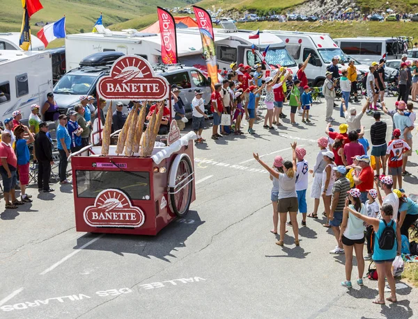 Pojazd Banette w Alpach - Tour de France 2015 — Zdjęcie stockowe