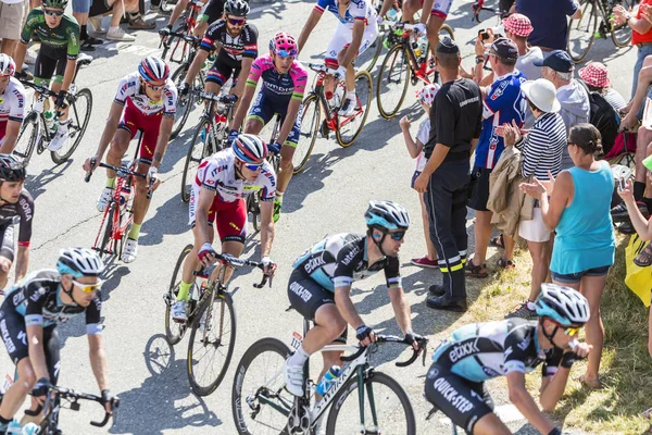 O Pelotão nas Montanhas - Tour de France 2015 — Fotografia de Stock