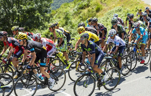 A Luta Dentro do Pelotão - Tour de France 2015 — Fotografia de Stock