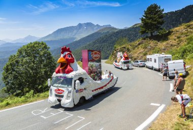 Pireneler 'deki Le Gaulois Karavanı - Fransa Turu 2015