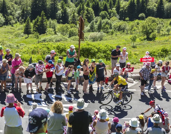 Peter Sagan sarı mayoyu - Tour de France 2016 — Stok fotoğraf