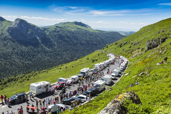 Το πλήθος στα βουνά - Tour de France 2016 — Φωτογραφία Αρχείου