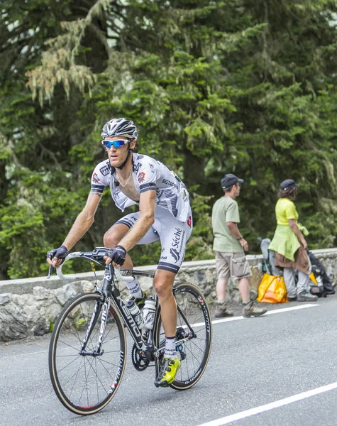 Arnaud Gerard na Col du Tourmalet - Tour de France 2014 — Stock fotografie