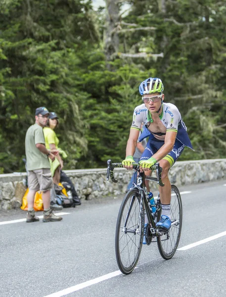 2014 년 12 월 1 일에 확인 함 . Christian Meier on Col du Tourmalet - Tour de France 2014 — 스톡 사진